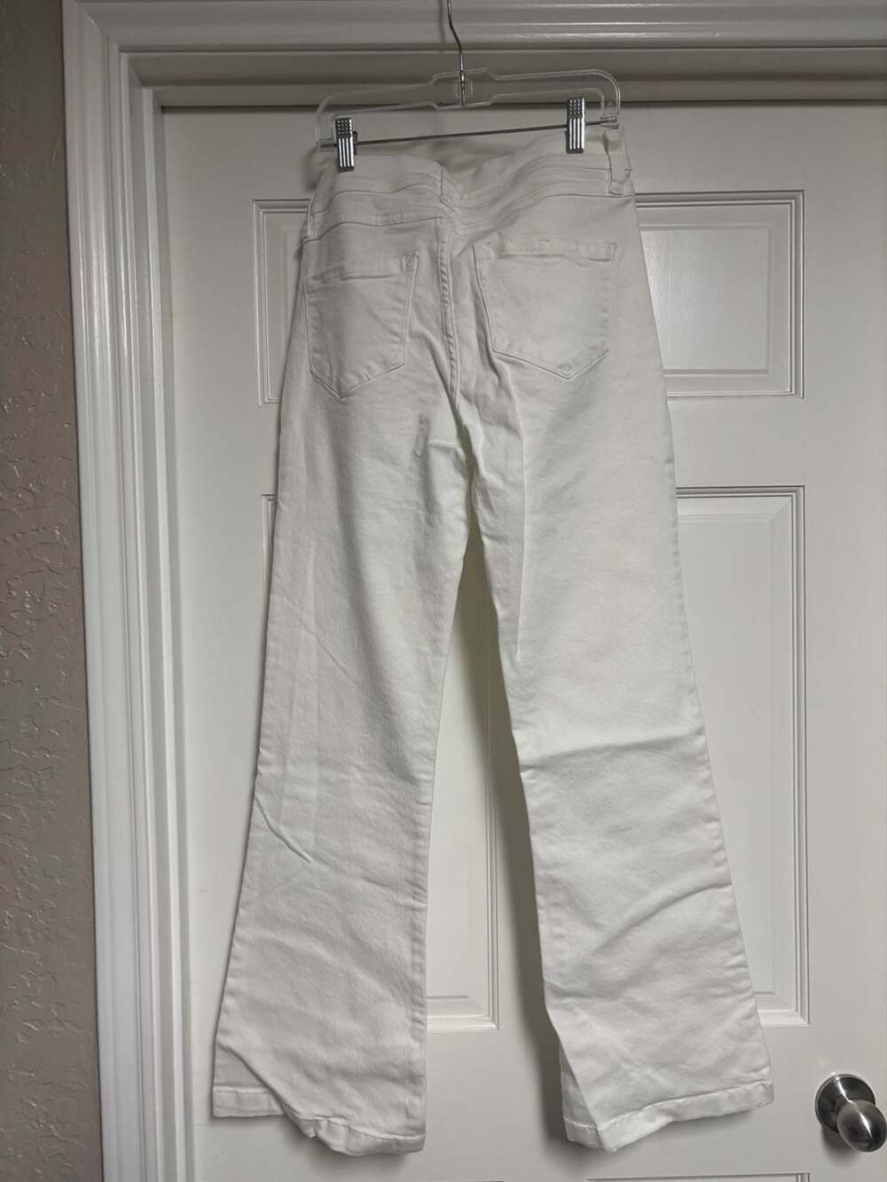 Kensie Jeans VINTAGE LUXE The Flare White Denim Jeans View 2